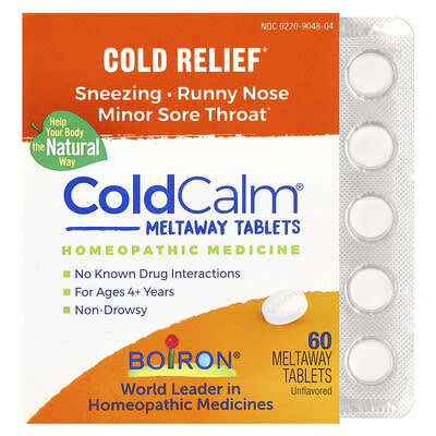 ColdCalm® Meltaway, для детей от 4 лет, без вкуса, 60 таблеток