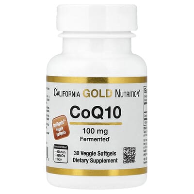 CoQ10, 100 mg, 30 вегетарианских мягких капсул