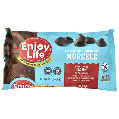 Темный шоколад Morsels, 69% какао, 9 oz (255 g)