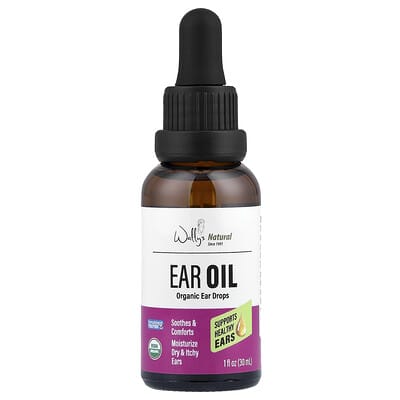 Органическое масло для ушей, 1 fl oz (30 ml)