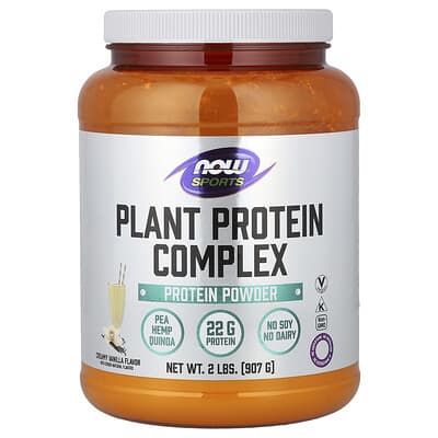 Растительный протеиновый комплекс NOW Foods Sports Creamy Vanilla 2 lbs