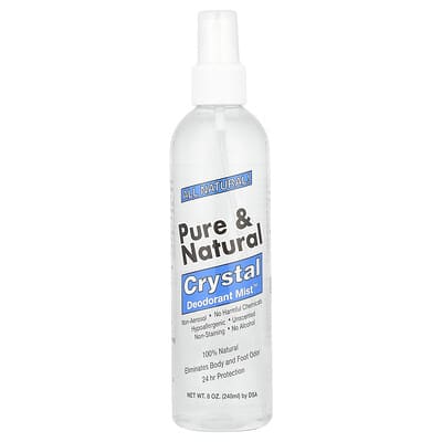 Pure & Natural, Crystal Deodorant Mist™, без запаха, 8 oz (240 ml)