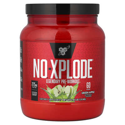 N.O.-XPLODE®, Legendary Pre-Workout, Green Apple, 2.45 lbs (1.11 kg)