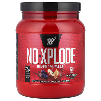 N.O.-XPLODE® Предтренировочный комплекс Fruit Punch, 2.45 lbs (1.11 kg)