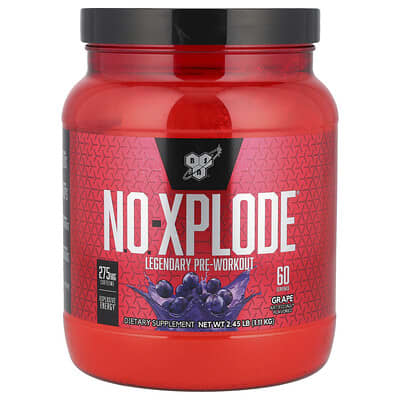 BSN N.O.-XPLODE® Legendary Pre-Workout Grape, 2.45 lbs (1.11 kg)
