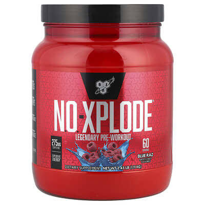 N.O.-XPLODE®, Legendary Pre-Workout, Blue Raz, 2.45 lb (1.11 kg)