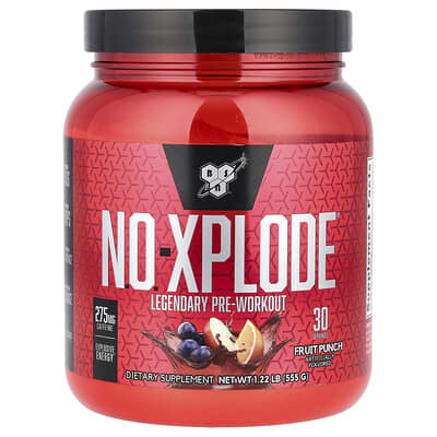 Предтренировочный комплекс N.O.-XPLODE®, Fruit Punch, 1.22 lbs (555 g)