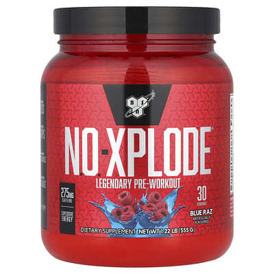 N.O.-XPLODE®, Legendary Pre-Workout, Blue Raz, 1.22 lbs (555 g)