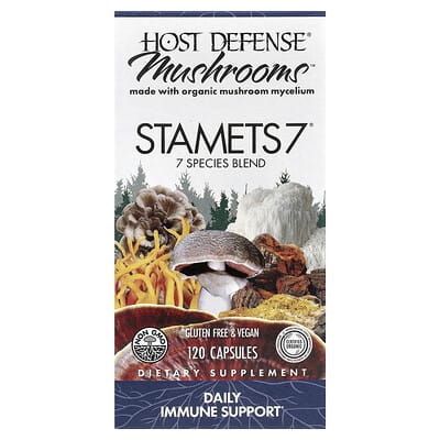 Mushrooms™, STAMETS 7®, 120 капсул