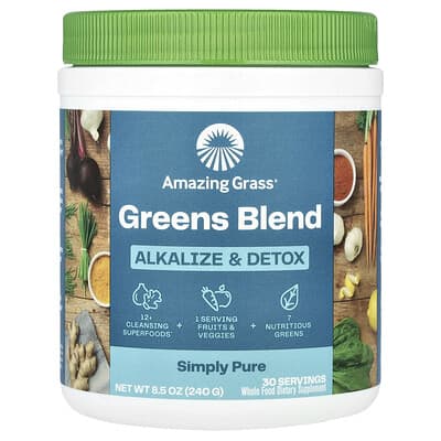 Green Blend, Alkalize & Detox, 8.5 oz (240 g)