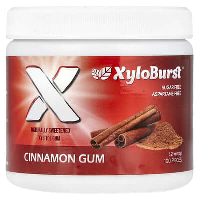 Жевательная резинка Xylitol, корица, 100 шт., 5.29 oz (150 g)