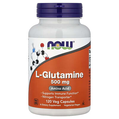 L-Glutamine, 500 mg, 120 вегетарианских капсул
