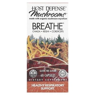 Mushrooms™, Breathe, 60 Capsules