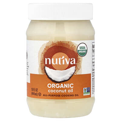 All-Purpose Cooking Oil, Organic Coconut Oil, 15 fl oz (444 ml)