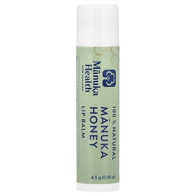 100% Натуральный бальзам для губ с медом Манука, 0.16 oz (4.5 g)