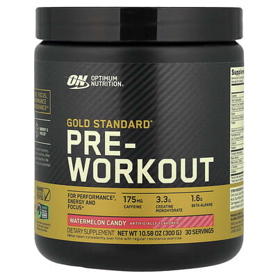 Gold Standard® Pre-Workout, Watermelon Candy, 10.58 oz (300 g)