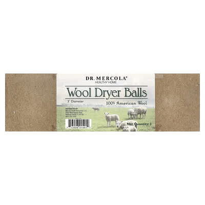 Wool Dryer Balls, 3 Balls