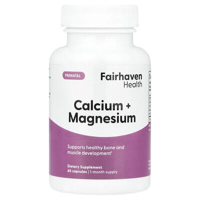 Prenatal, Calcium + Magnesium, 60 Capsules