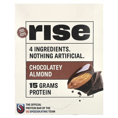 Rise Bar протеиновый батончик Chocolatey Almond 60 g 12 шт