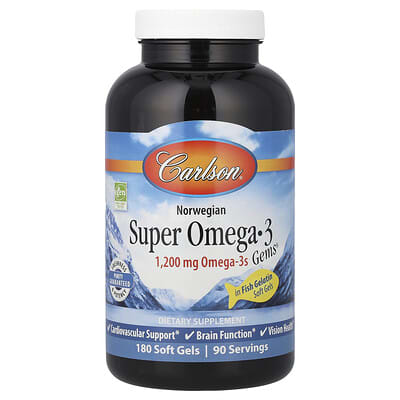 Norwegian Super Omega-3 Gems®, 180 мягких капсул