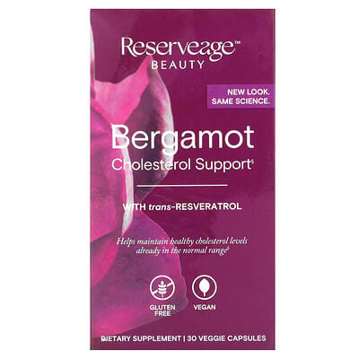Reserveage Beauty Bergamot Cholesterol Support, 30 капсул