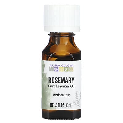 Натуральное эфирное масло розмарина, 0.5 fl oz (15 ml)