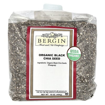 Organic Black Chia Seed, 16 oz (454 g)