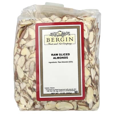 Raw Sliced Almonds, 12 oz (340 g)
