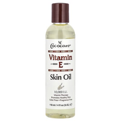 Масло для кожи с витамином E, без отдушки, 10,000 I.U., 4 fl oz (118 ml)