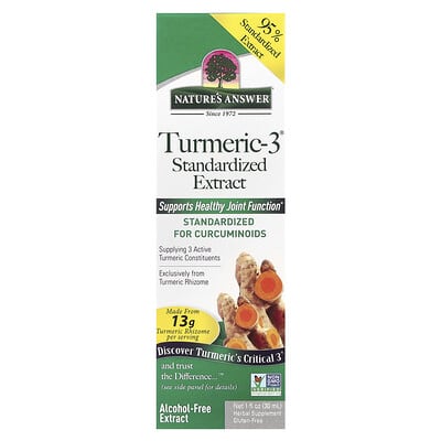 Turmeric-3® без спирта, 200 mg, 1 fl oz (30 ml)