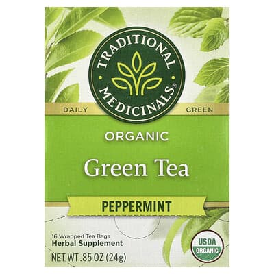 Зеленый чай с перечной мятой 16 Tea Bags 0.85 oz
