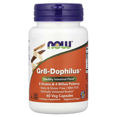 Gr8-Dophilus™, 60 вегетарианских капсул