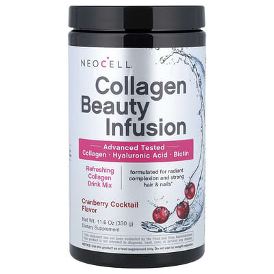 NeoCell напиток с коллагеном для красоты, Cranberry Cocktail, 11.6 oz (330 g)