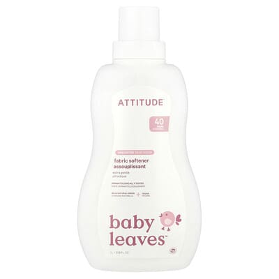 Кондиционер для белья Baby Leaves™, без запаха, 40 стирок, 33.8 fl oz (1 L)