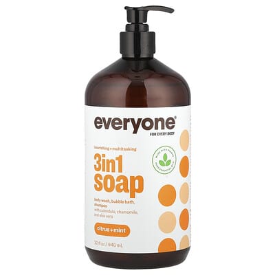 3 in 1 Soap, Citrus + Mint, 32 fl oz (946 ml)