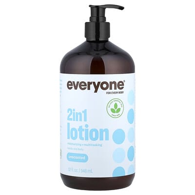 2 in 1 Lotion, Unscented, 32 fl oz (946 ml)