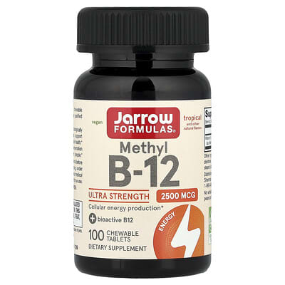 Метилкобаламин Jarrow Formulas, Tropical, 2,500 mcg, 100 жевательных таблеток