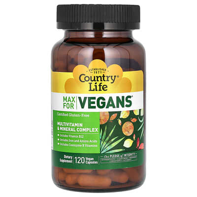 Мультивитаминный комплекс Max for Vegans, 120 Vegan Capsules