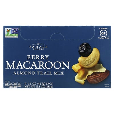 Смесь орехов Almond Trail Mix, ягодное макару, 9 упаковок по 1.5 oz (42.5 g)