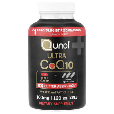 Ultra CoQ10, 100 mg, 120 мягких капсул