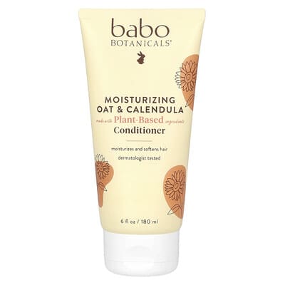 Увлажняющий кондиционер для всех типов волос, овес и календула, 6 fl oz (180 ml)
