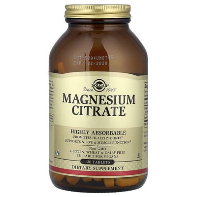 Цитрат магния, 120 таблеток (200 mg на таблетку)