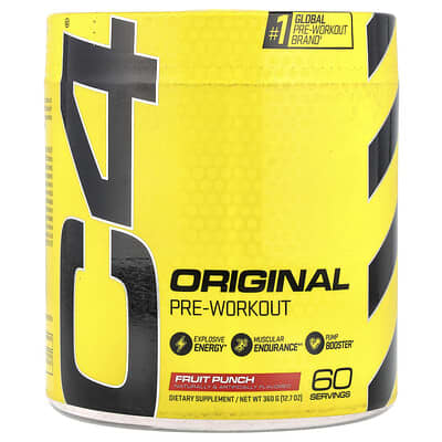 C4® Original предтренировочный комплекс, фруктовый пунш, 12.7 oz (360 g)