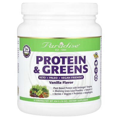 Protein & Greens, Vanilla, 16 oz (454 g)