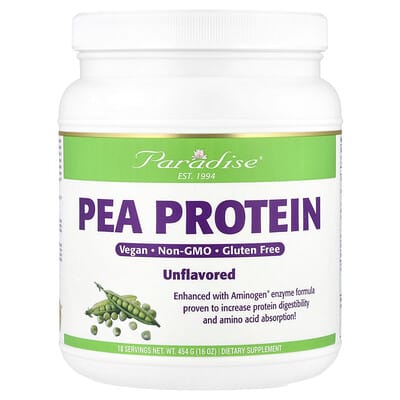 Pea Protein, Unflavored, 16 oz (454 g)