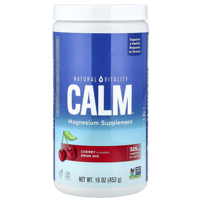 Natural Vitality CALM®, добавка магния, вишня, 16 oz (453 g)