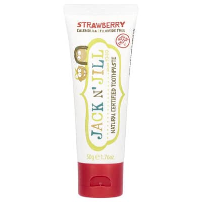 Natural Certified Toothpaste, Strawberry, 1.76 oz (50 g)