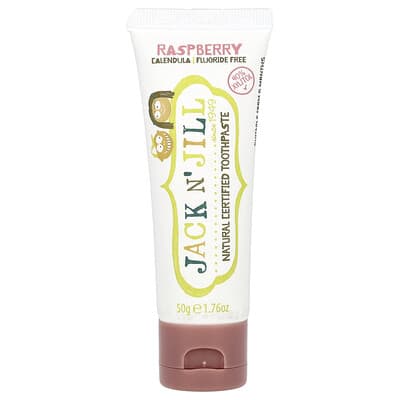Натуральная сертифицированная зубная паста, 6 Months+, Raspberry, 1.76 oz (50 g)