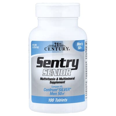 Мужской мультивитаминный и минеральный комплекс Sentry Senior 50+, 100 таблеток