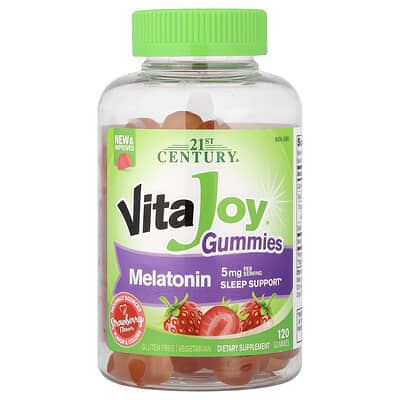 VitaJoy® Melatonin Gummies, Strawberry, 120 мармеладок (2.5 mg на мармеладку)